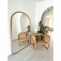 Ava Mirror Rattan Natural