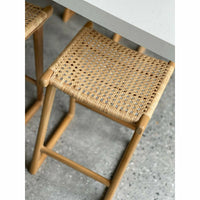 April Kitchen Stool Rattan Natural