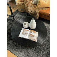 Angie Coffee Table in Black Rattan