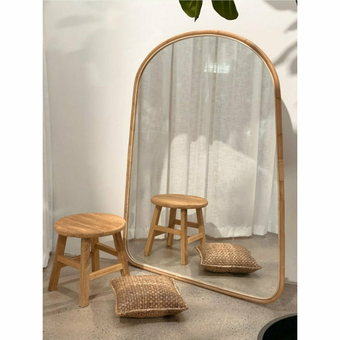 Ava Mirror Rattan Natural