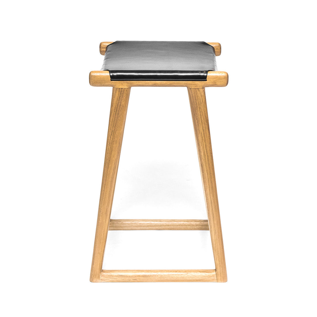 Emma | Kitchen Stool Leather Black