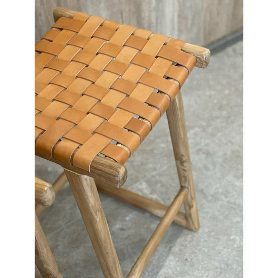 Bailey | Kitchen Stool Leather Tan