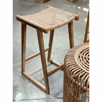 April Kitchen Stool Rattan Natural