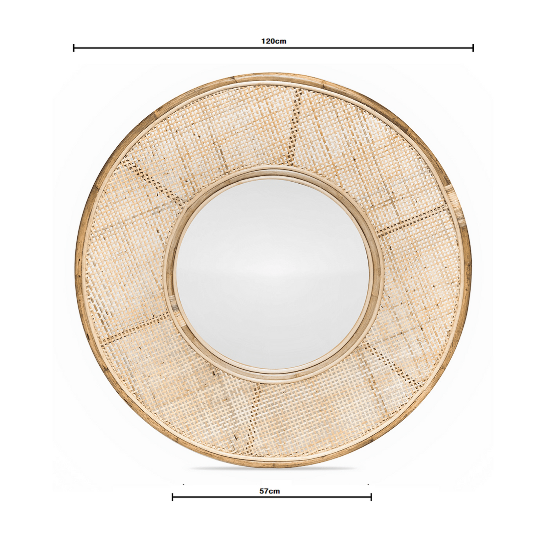 Alicia | Mirror Rattan Natural