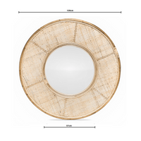 Alicia | Mirror Rattan Natural