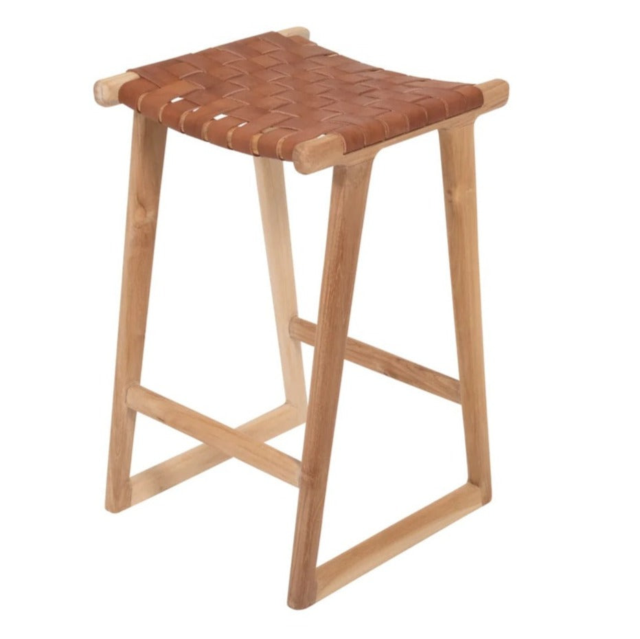 Bailey | Kitchen Stool Leather Tan