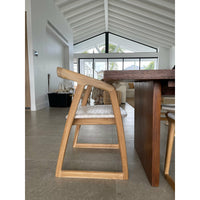 Mabel Dining Chair in White Leather