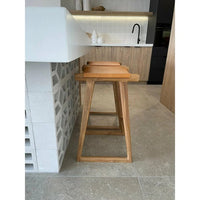 Emma | Kitchen Stool Leather Tan