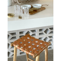 Ivy | Kitchen Stool Leather Tan