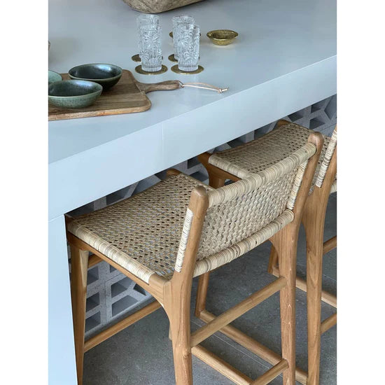Daisy | Kitchen Stool Rattan Natural