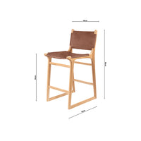 Daisy | Kitchen Stool Leather Tan