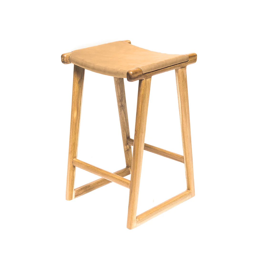 Emma | Kitchen Stool Leather Sand