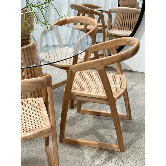 Mabel | Dining Chair Rattan Natural
