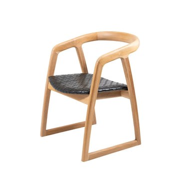 Mabel | Dining Chair Leather Black