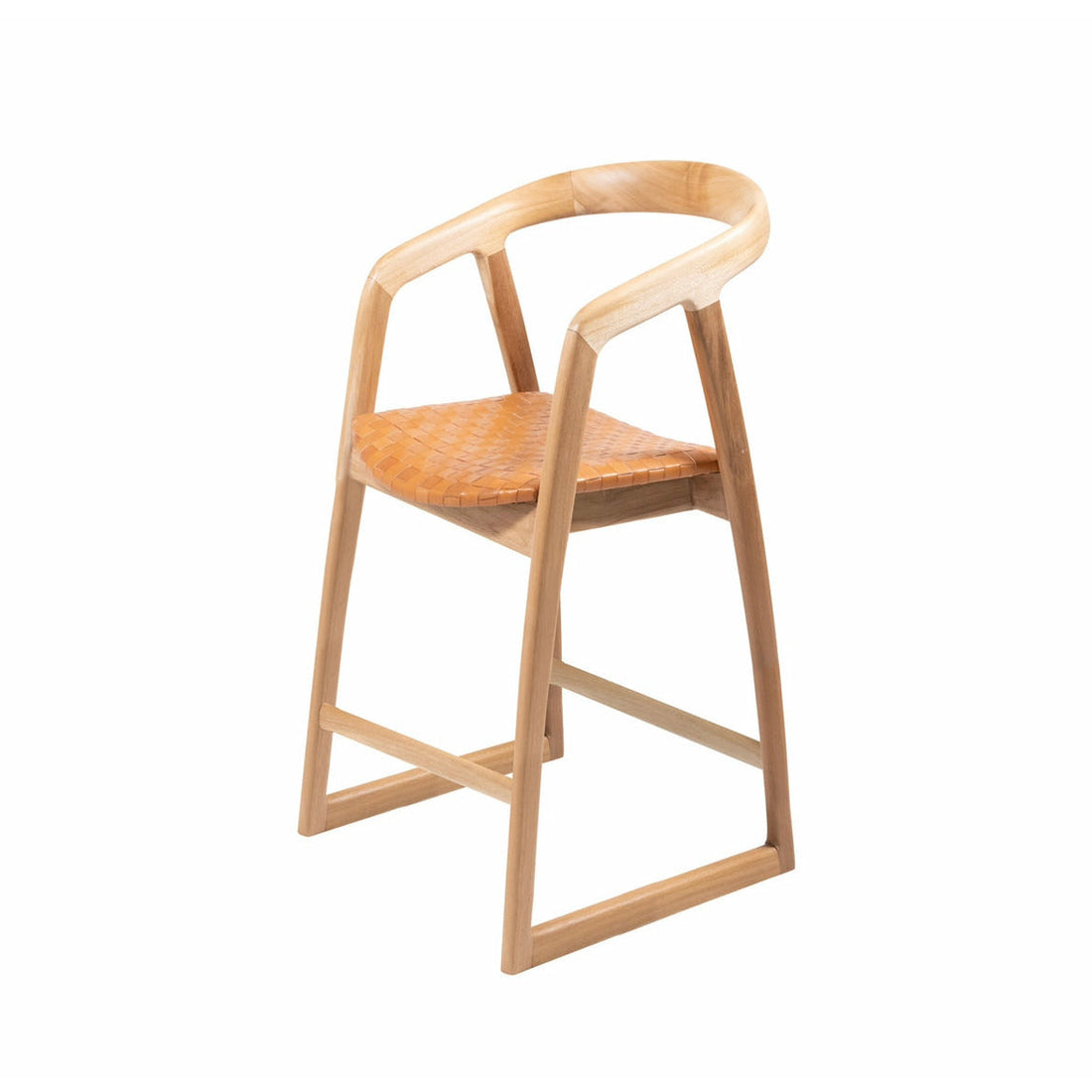Mabel Kitchen Stool Leather Tan