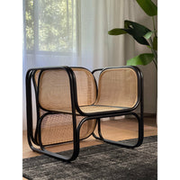 Sybella Occasional Chair Rattan Black