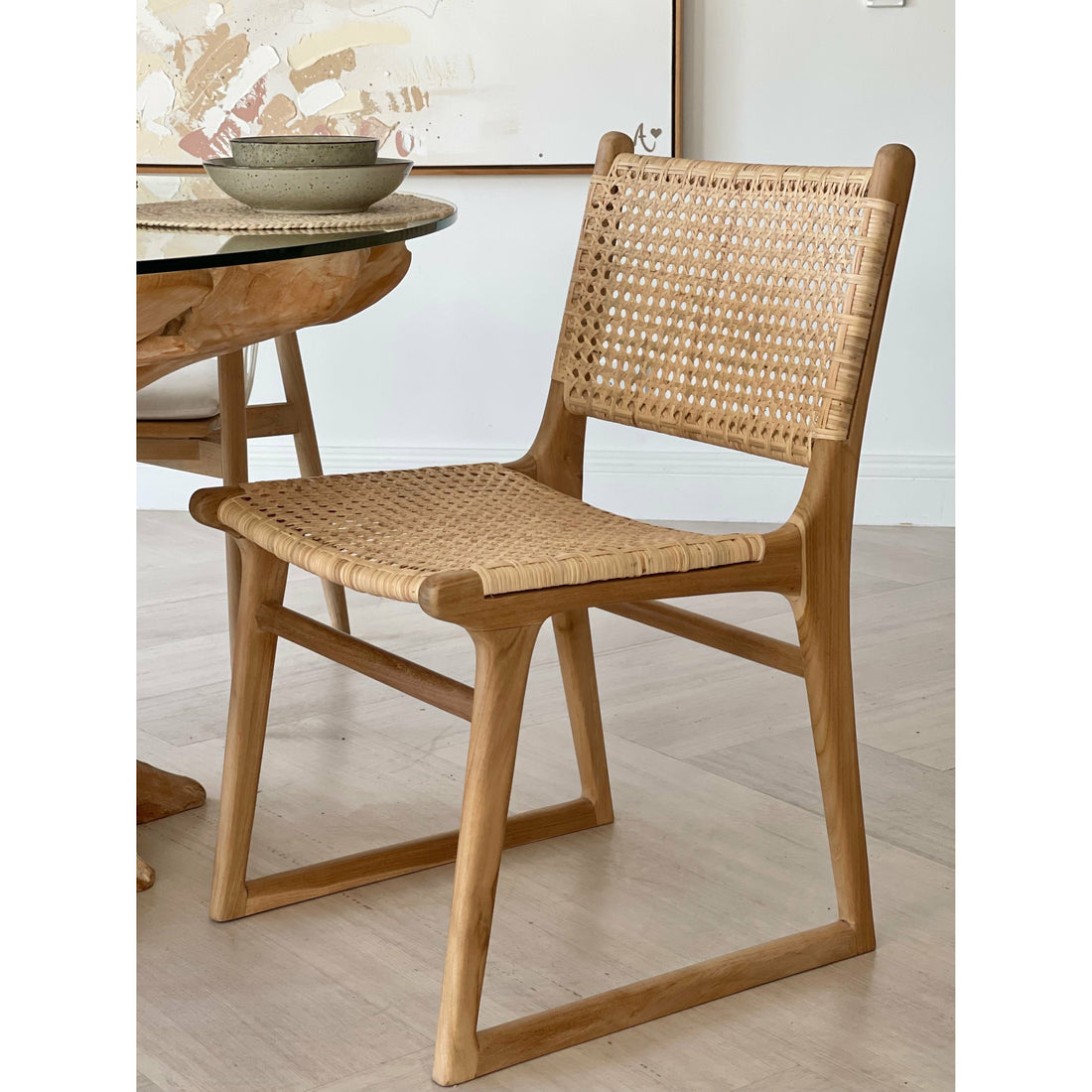 Daisy Dining Chair Rattan Natural