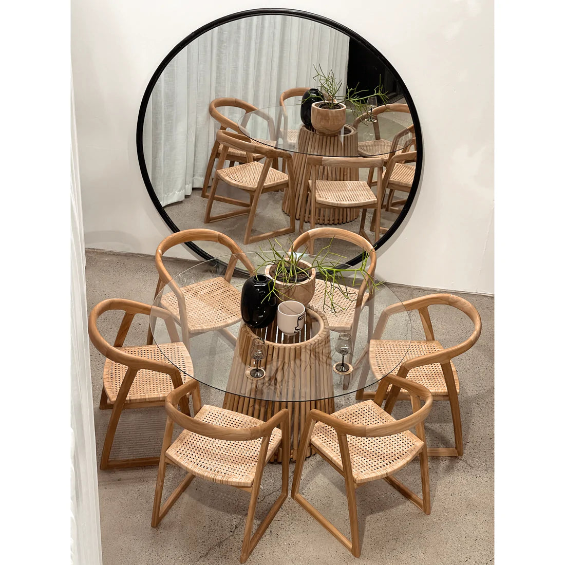 Mabel | Dining Chair Rattan Natural