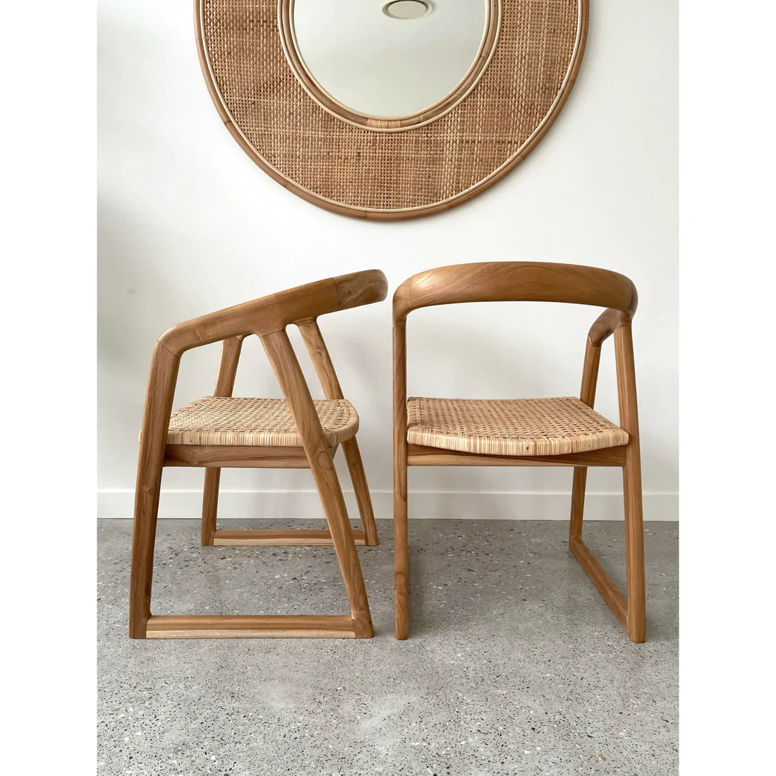 Mabel | Dining Chair Rattan Natural