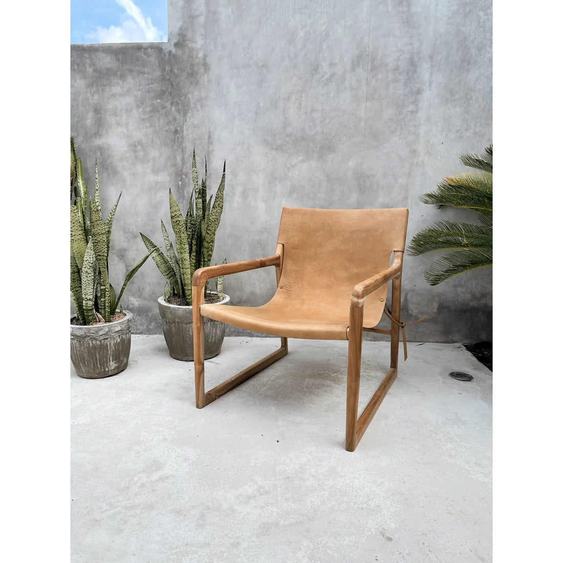Heidi | Sling Chair Leather Sand