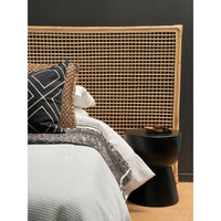 Karley Extra-Wide Bedhead in Natural Rattan
