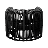 Quinn | Occasional Chair Rattan Black