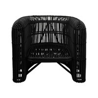 Quinn | Occasional Chair Rattan Black