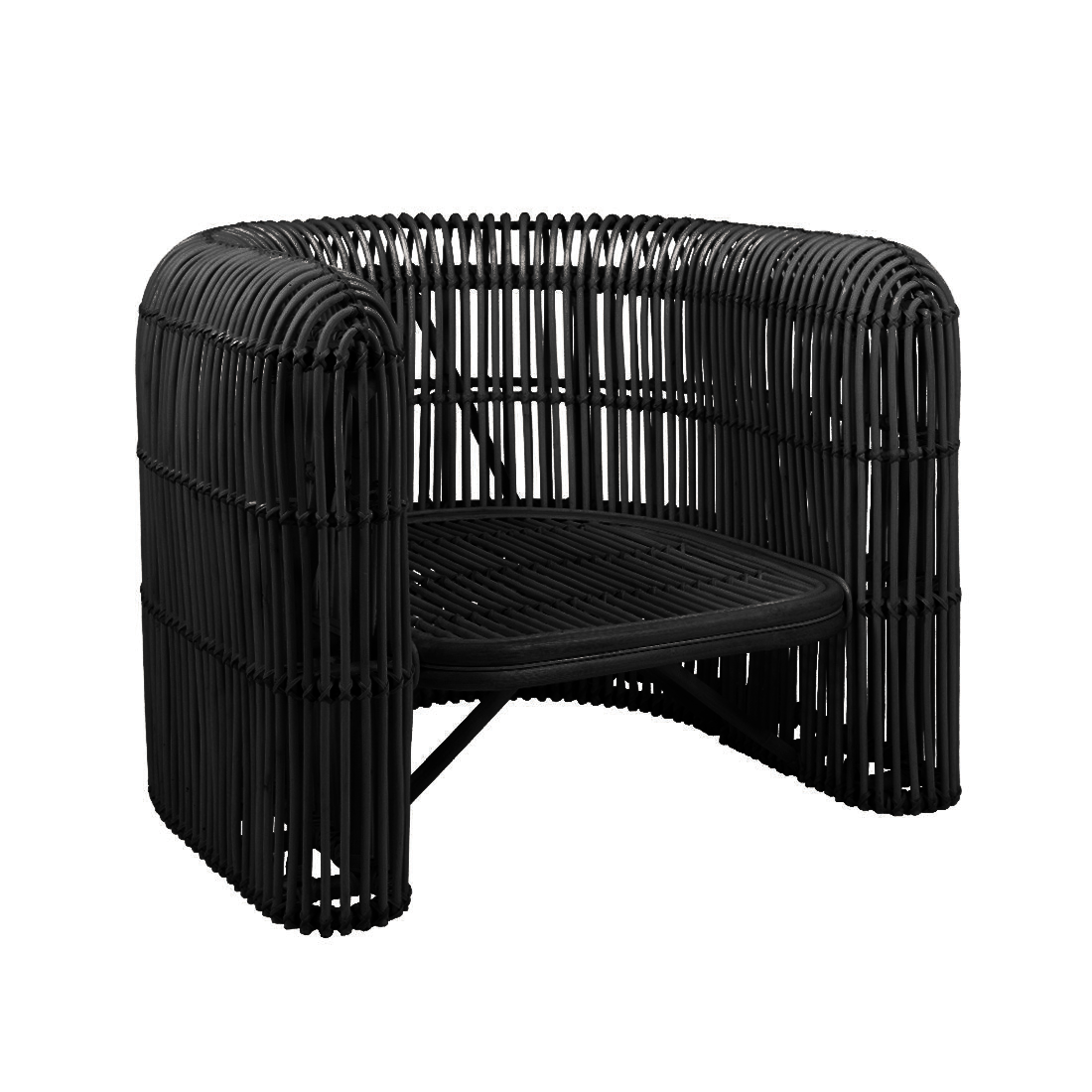 Quinn | Occasional Chair Rattan Black