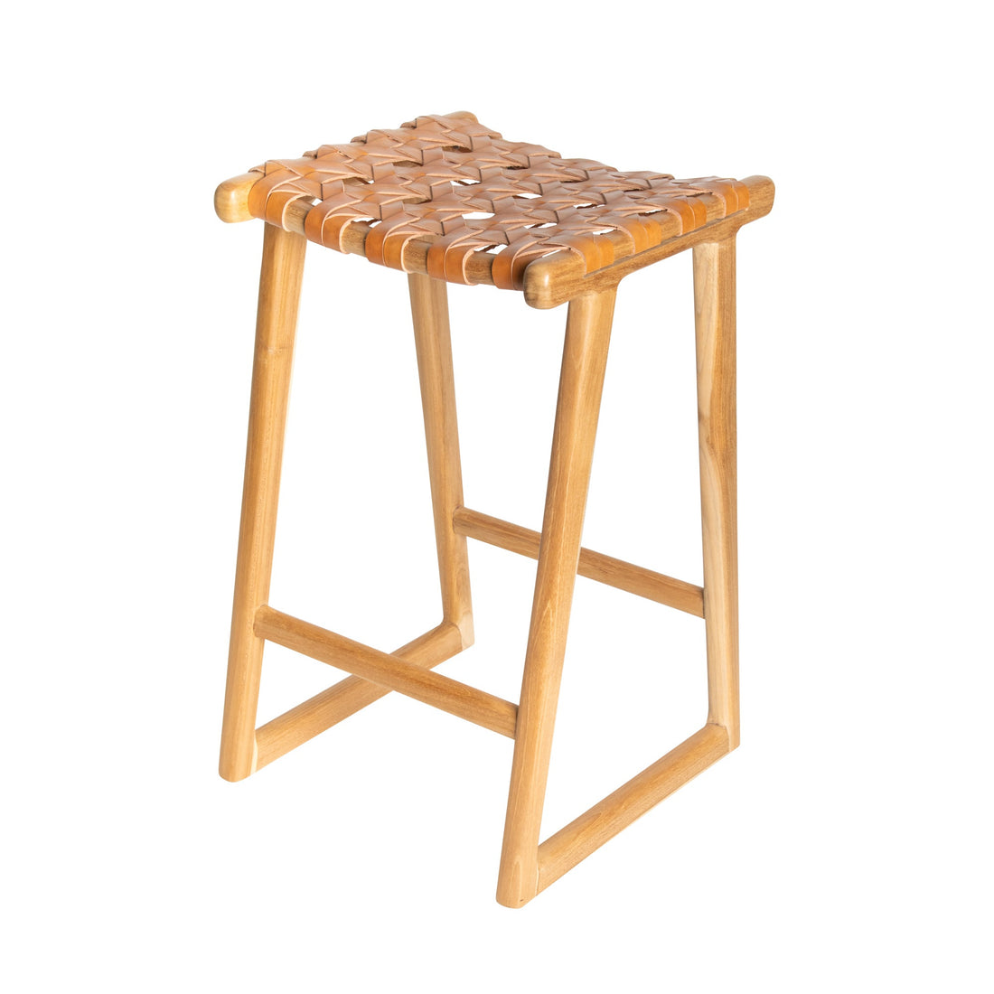 Ivy | Kitchen Stool Leather Tan