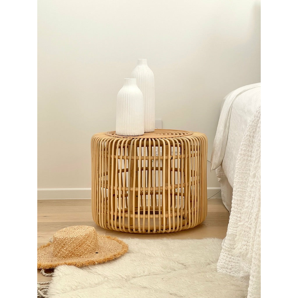 Natural Rattan Side Table | The Styling Republic – The Styling Republic ...