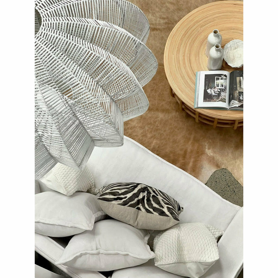 Angie Coffee Table in Natural Rattan
